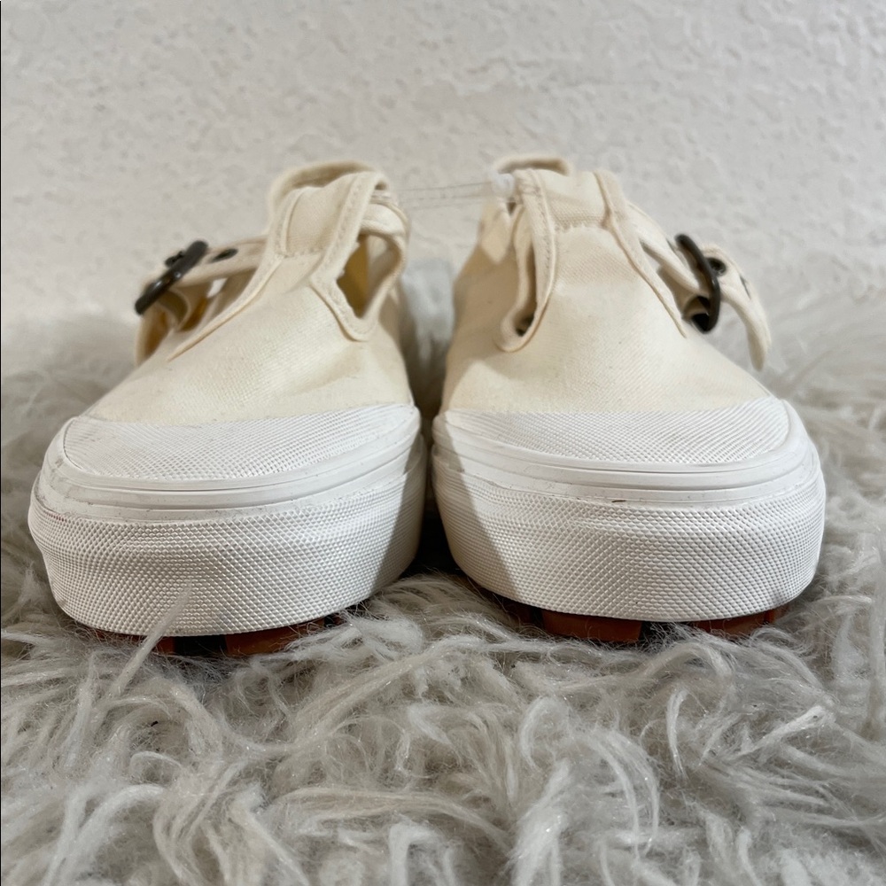 VANS Mary Jane Style 93 Buckle Strap Women’s Shoes White Canvas Size 9.5 NEW - Picture 4 of 15